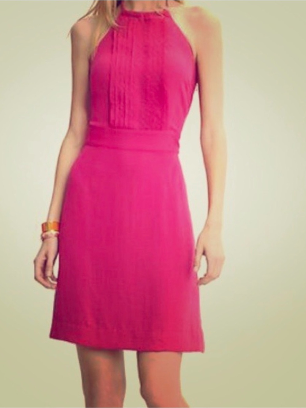 Banana Republic Fuchsia Halter Mini Dress